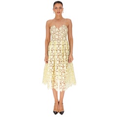 Self-Portrait Guipure Lace Midi Dress
