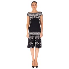 Roland Mouret Off-The-Shoulder Jacquard Knit Dress