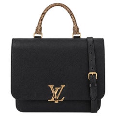 Louis Vuitton Taurillon Leather Volta Bag With Snakeskin Handle