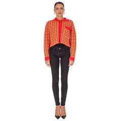 Cardigan court en maille jacquard « Macio » de Jacquemus