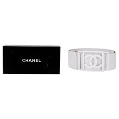 Chanel Vintage 'CC' Logo Buckle Leather Belt