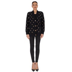 Burberry Palena Strickjacke aus einer Woll-Kaschmir-Mischung mit Monogramm-Jacquardmuster