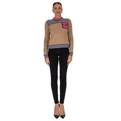 Prada Virgin Wool & Cashmere Blend Colour-Block Jumper