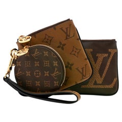 Louis Vuitton Trio Pouch Set In Monogram Coated Canvas Bags