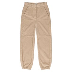 Brunello Cucinelli Cotton-Corduroy Cargo Trousers With Zipped Cuffs