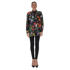 Gucci 2026 Flora Print Silk Shirt