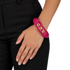 Louis Vuitton Vintage Resin Riveted Bangle Bracelet