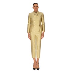 Anzug aus Jacquard aus Seidenmischung mit Gucci-Daisy-Print (Jacke und Hose)