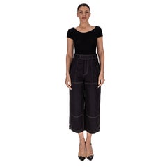 Marni Wide-Leg Trousers With Contrast Stitching