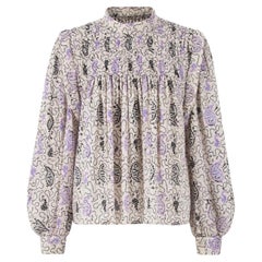 Isabel Marant Etoile Relaxed Printed Cotton Top