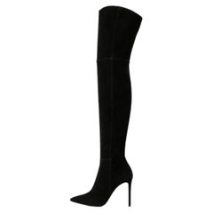 Gianvito Rossi Marie Over-The-Knee Stretch Suede Boots