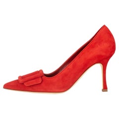 Manolo Blahnik Maysale Pumps aus Wildleder