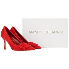 Manolo Blahnik Maysale Pumps aus Wildleder