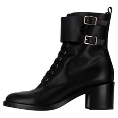 Gianvito Rossi Lagarde 60 Calfskin Combat Boots