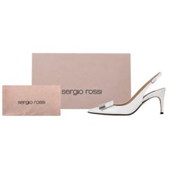 Sergio Rossi SR1 Patent Leather Slingback Pumps