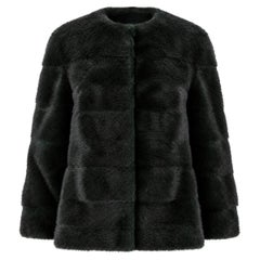 Chaqueta con paneles de piel de visón de Yves Salomon
