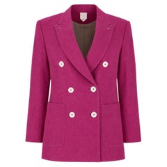 Max Mara Double-Breasted Linen Blazer