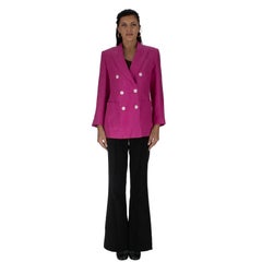 Max Mara Double-Breasted Linen Blazer