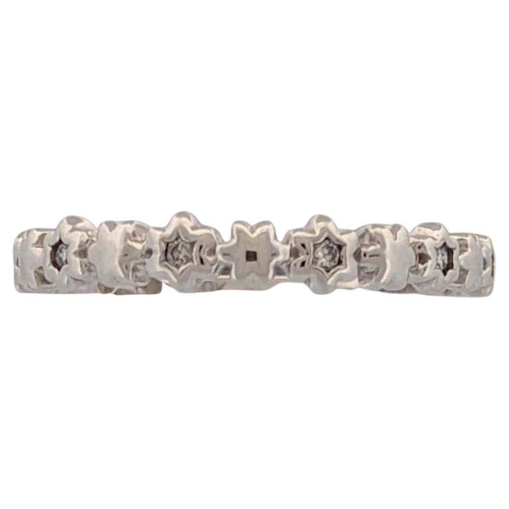 Celesta  10K White Gold Diamond Ring, 0.10 CT Diamond, Size 6.5