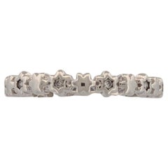 Celesta  Anello con diamante in oro bianco 10K, diamante 0,10 CT, misura 6,5