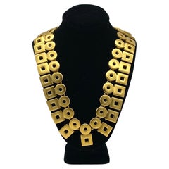 Used Anne Klein Russian Gold Necklace
