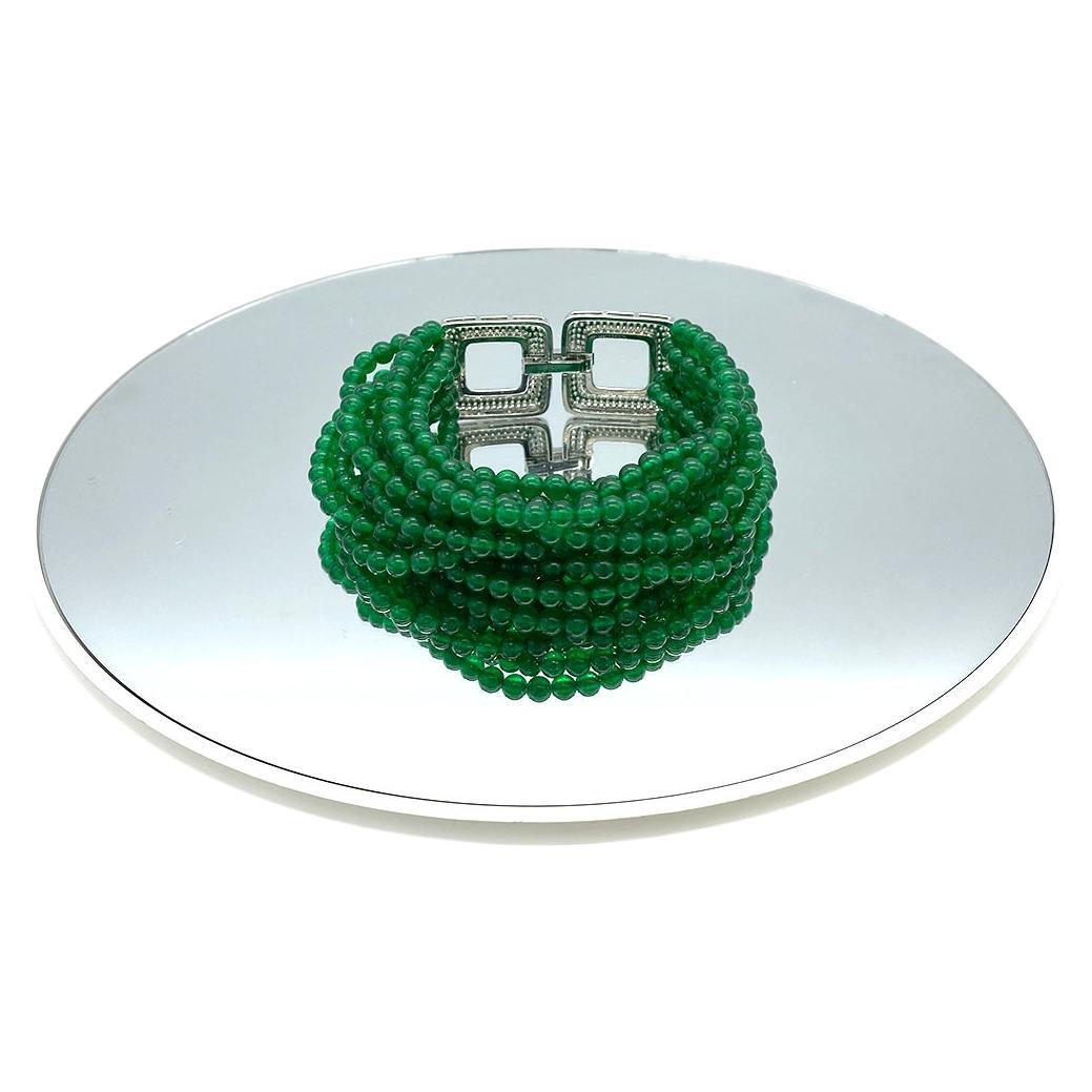 Perle Bracelet multibrins avec fermoir de style Art déco en vente