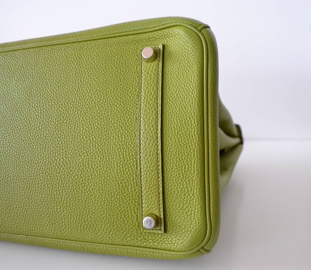 Herms Birkin 35 Togo Vert Anis at 1stdibs