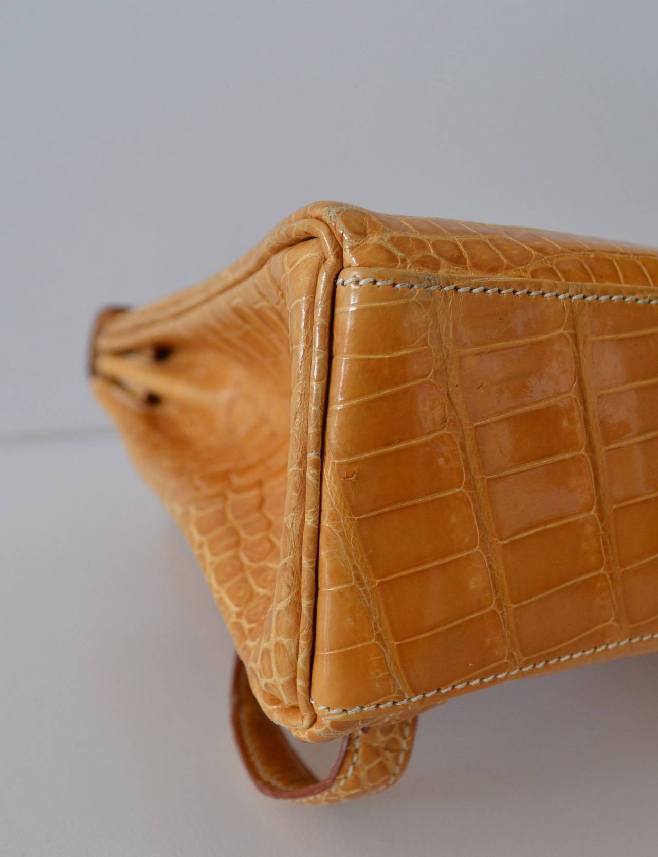 Hermès Kelly Backpack Crocodile Porosus Caramel 1