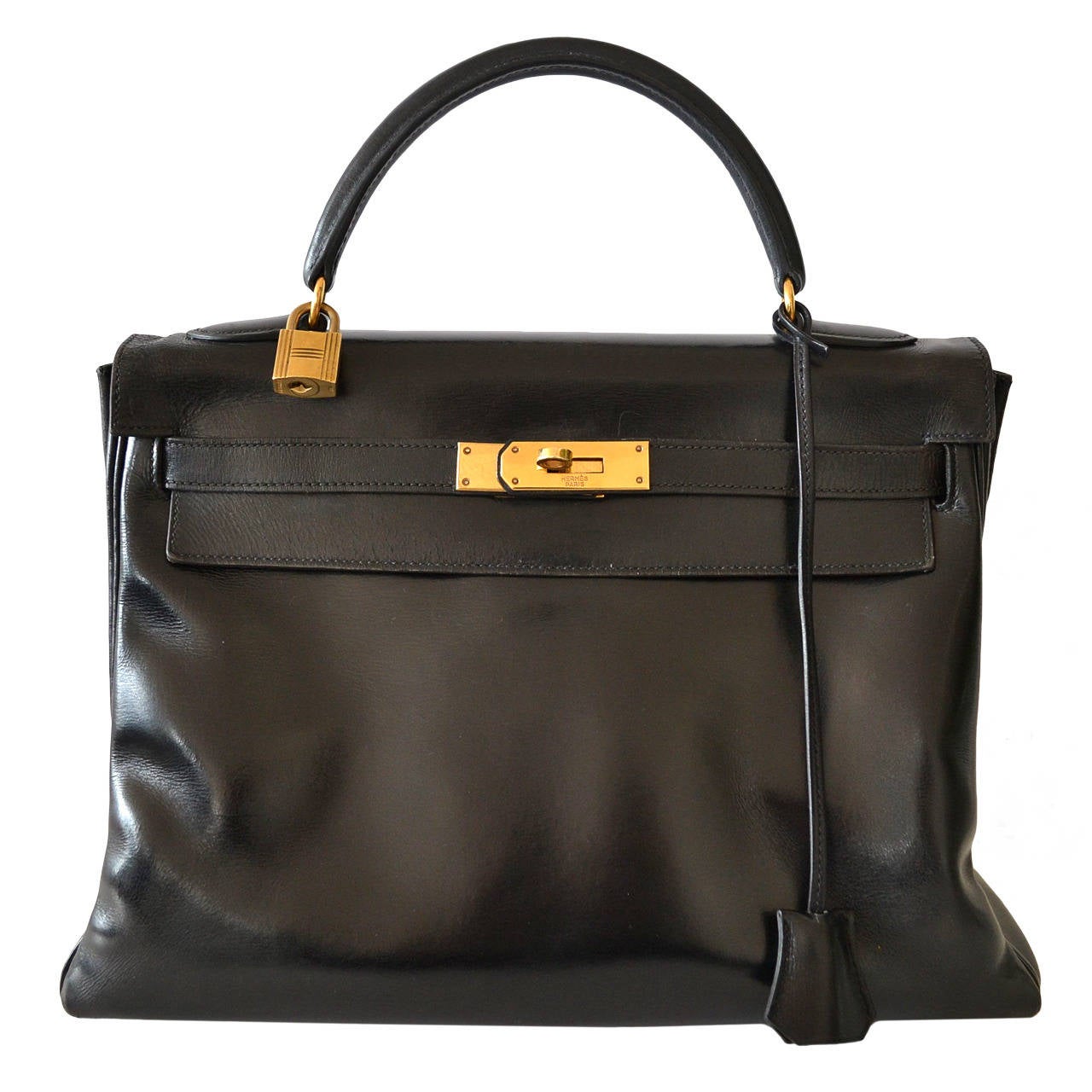 Hermes Kelly 32 Black Box Retourne