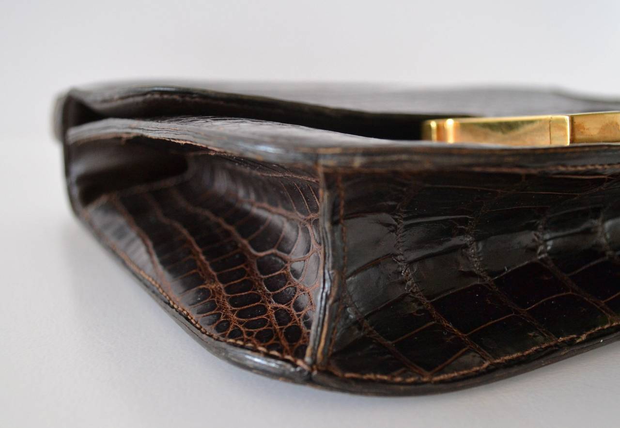 brighton snakeskin purse - Hermes Constance 23 Havane Crocodile Porosus at 1stdibs
