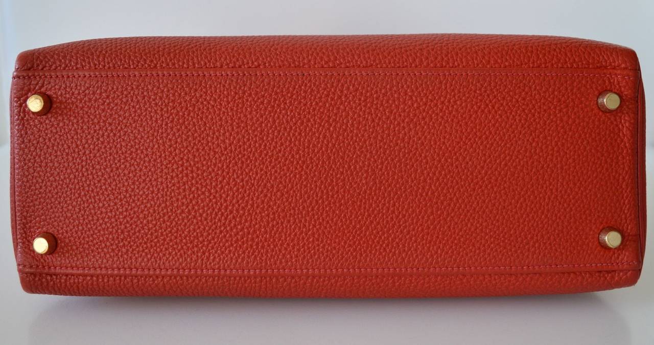 Women's Hermes Kelly 32 Rouge Garance