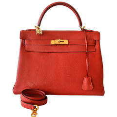 Hermes Kelly 32 Rouge Garance