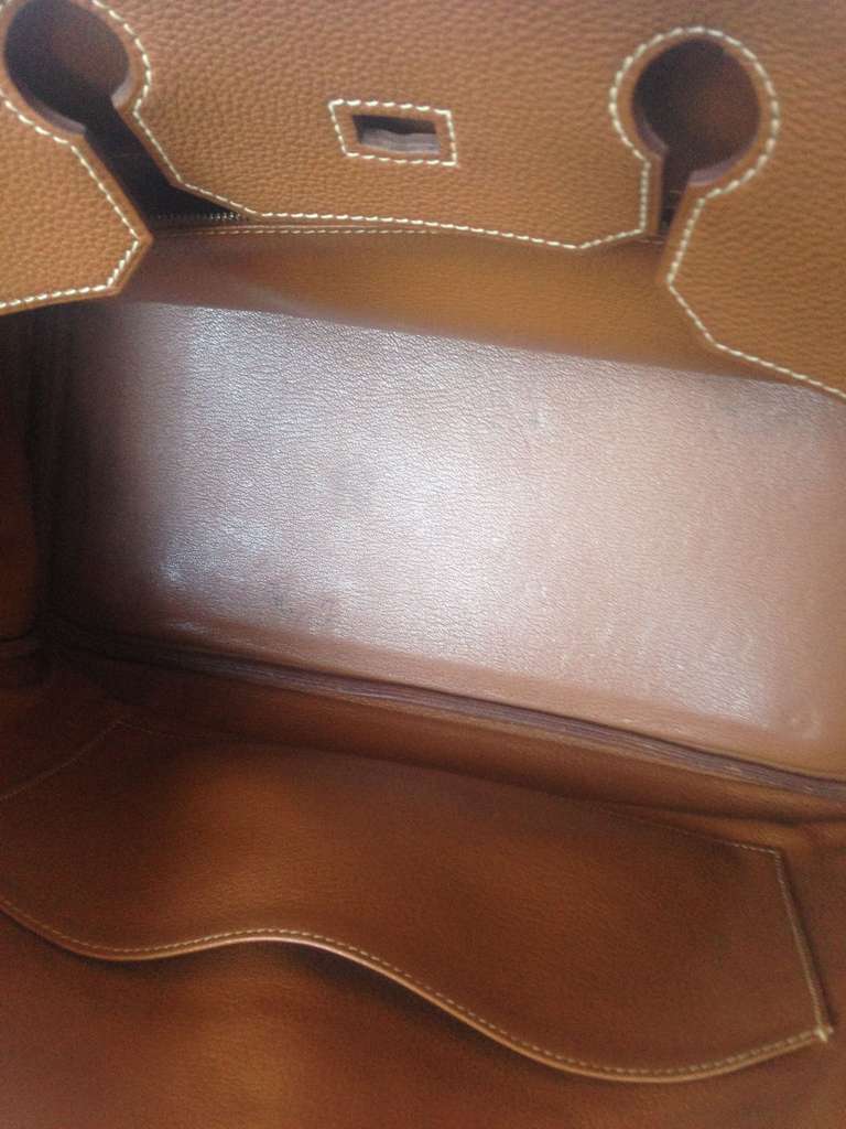 hermes raisin clemence leather 35cm birkin bag with gold hardware  