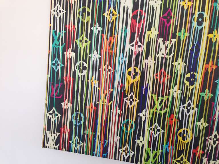 LV Louis Vuitton Takashi Murakami Canvas Poster Silk Screen LIMITED at  1stDibs
