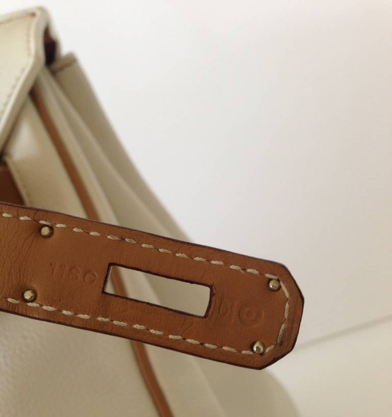 Authentic Hermès Birkin 35 Bicolore Horseshoe Rare 5