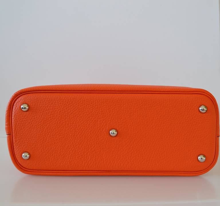 Hermes Bolide 31 Taurillon Clemence-Orange at 1stdibs  