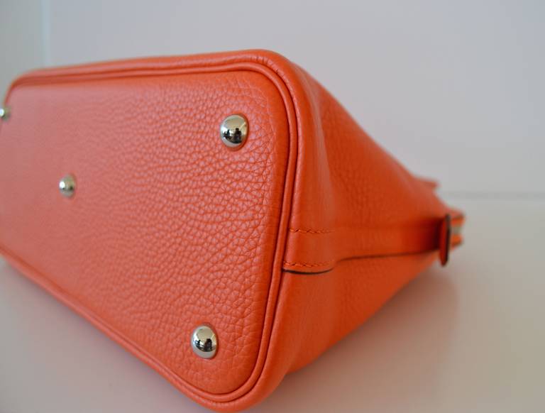 Hermes Bolide 31 Taurillon Clemence-Orange at 1stdibs  