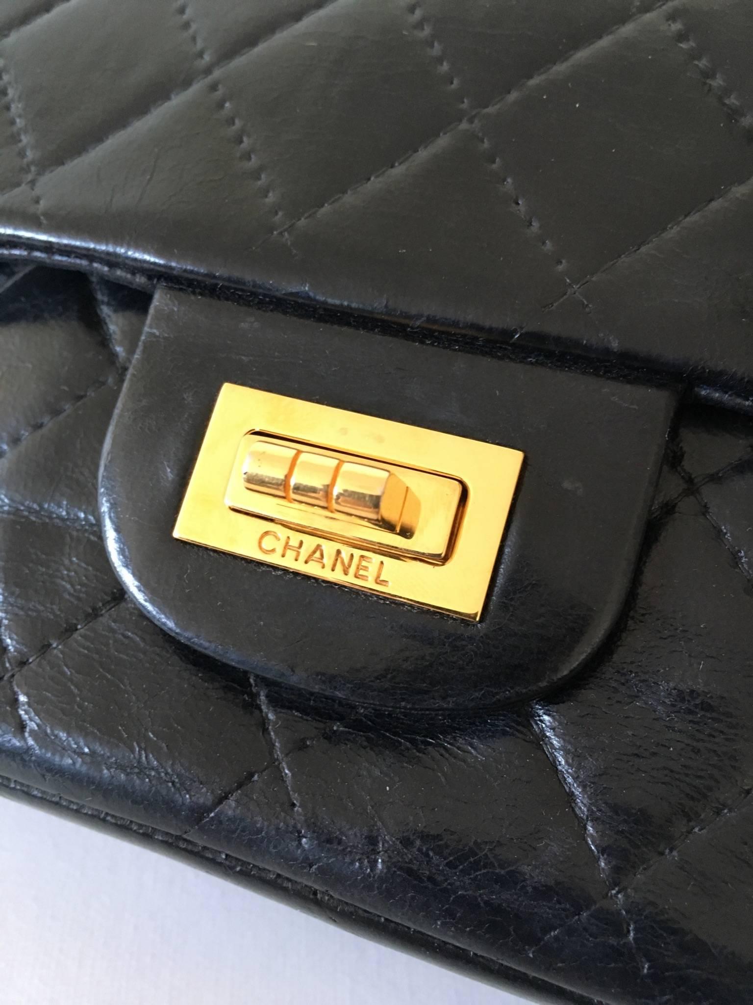 Chanel 2.55 Lamb skin  In Good Condition In Paris, FR