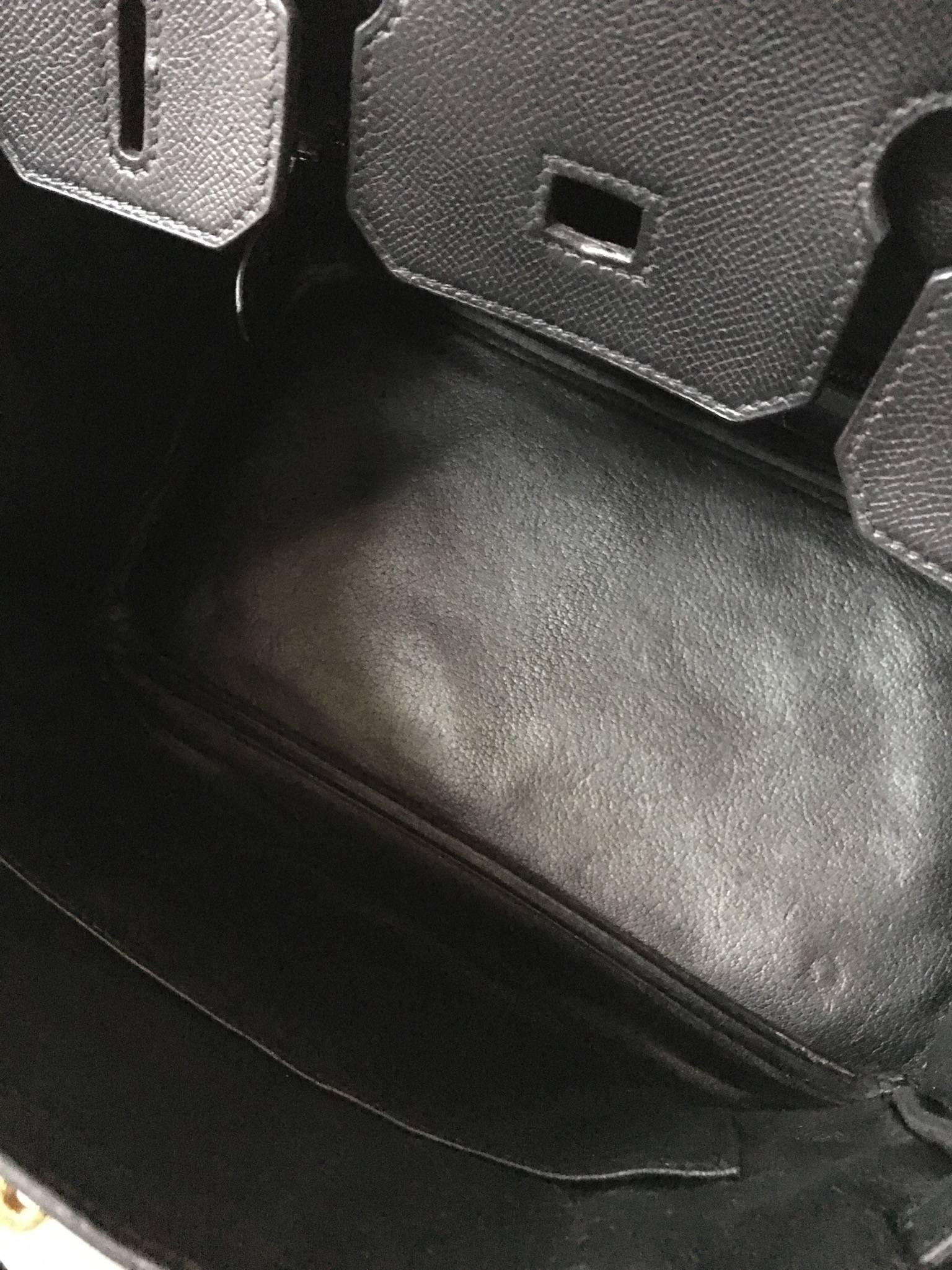 Hermès Birkin 30 Black Veau Grain Lisse 1