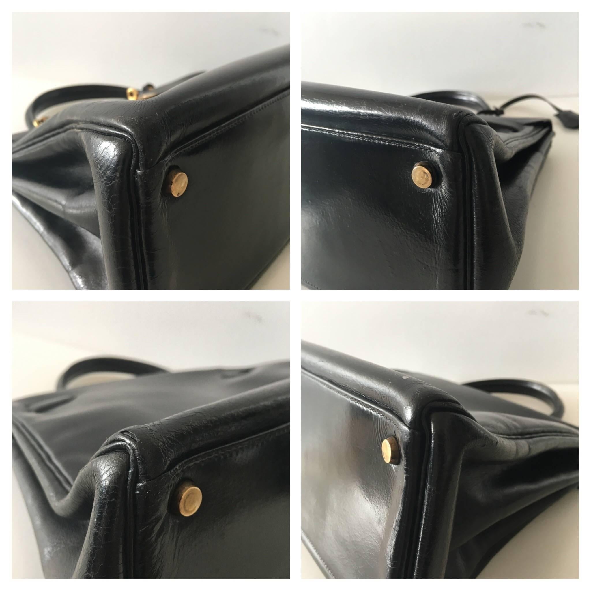 Hermes Kelly 32 Black Box   4