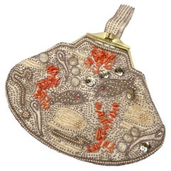 Art Deco 1920s Beaded 'Under the Sea' Vintage Evening Clutch Bag