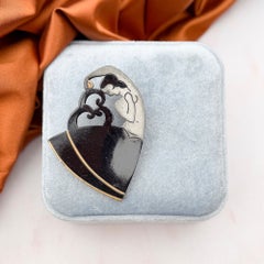 Auguste Bonaz Art Deco 1920s Gilded Galalith Vintage Dancer Brooch