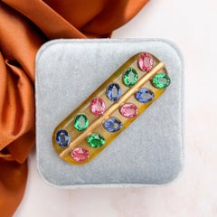 Art-déco-Brosche aus den 1930er Jahren mit Apfelsaft-Motiv aus Bakelit und mehrfarbigem Glas – Vintage-Stück