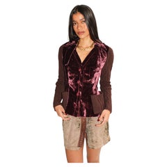Christian Dior F/W 2005 John Galliano Velvet & Knit Bar Jacket