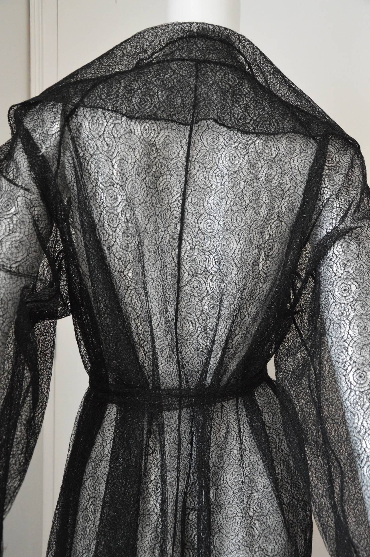 Women's 1990s Rare Alaia Black Lace Evening 