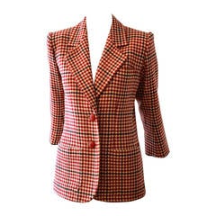 YSL Rive Gauche Vintage 1970s 80s Iconic Blazer Suit Jacket
