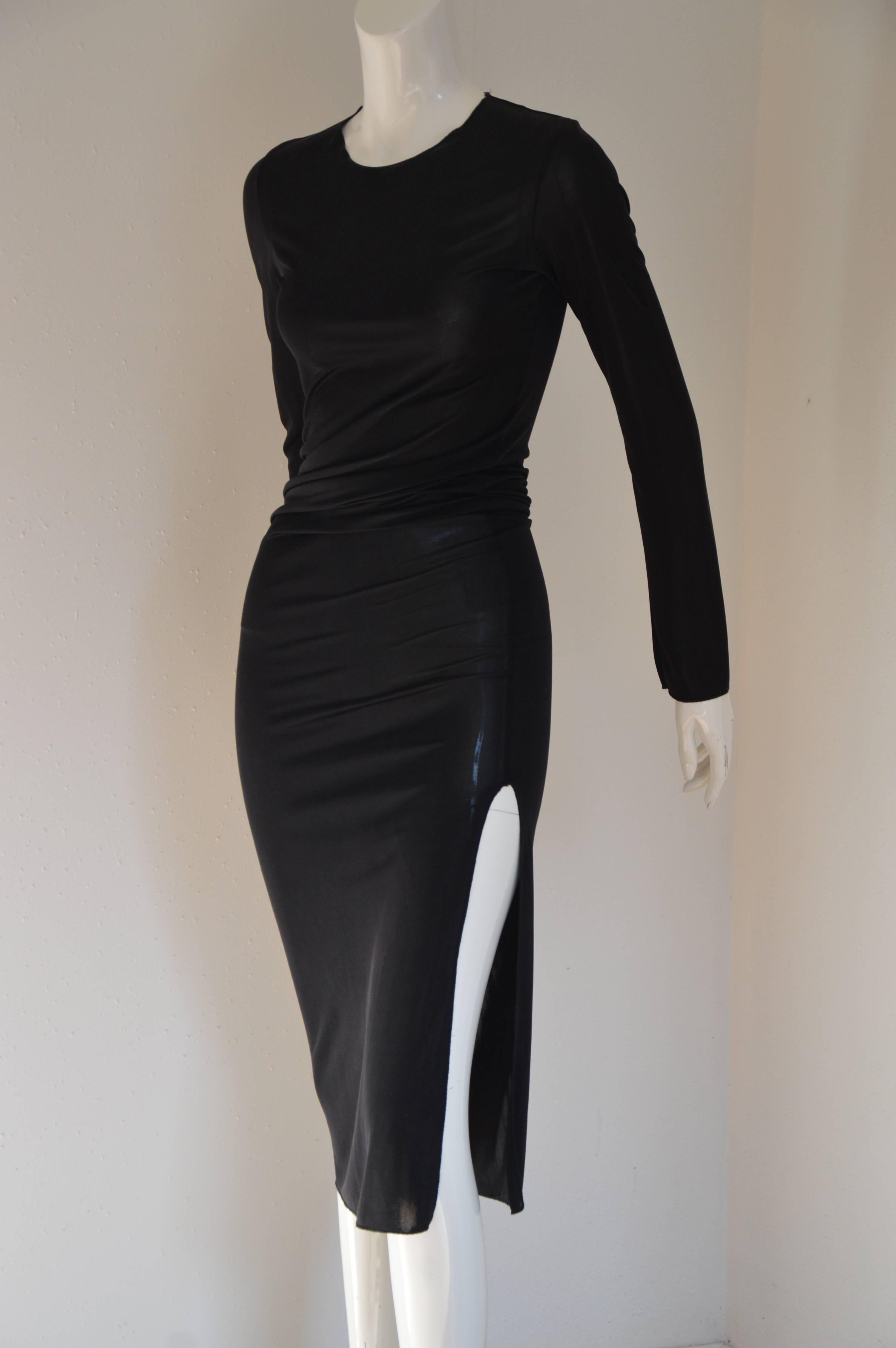 Black Elegant Comme des Garcons See Through Tube Dress For Sale