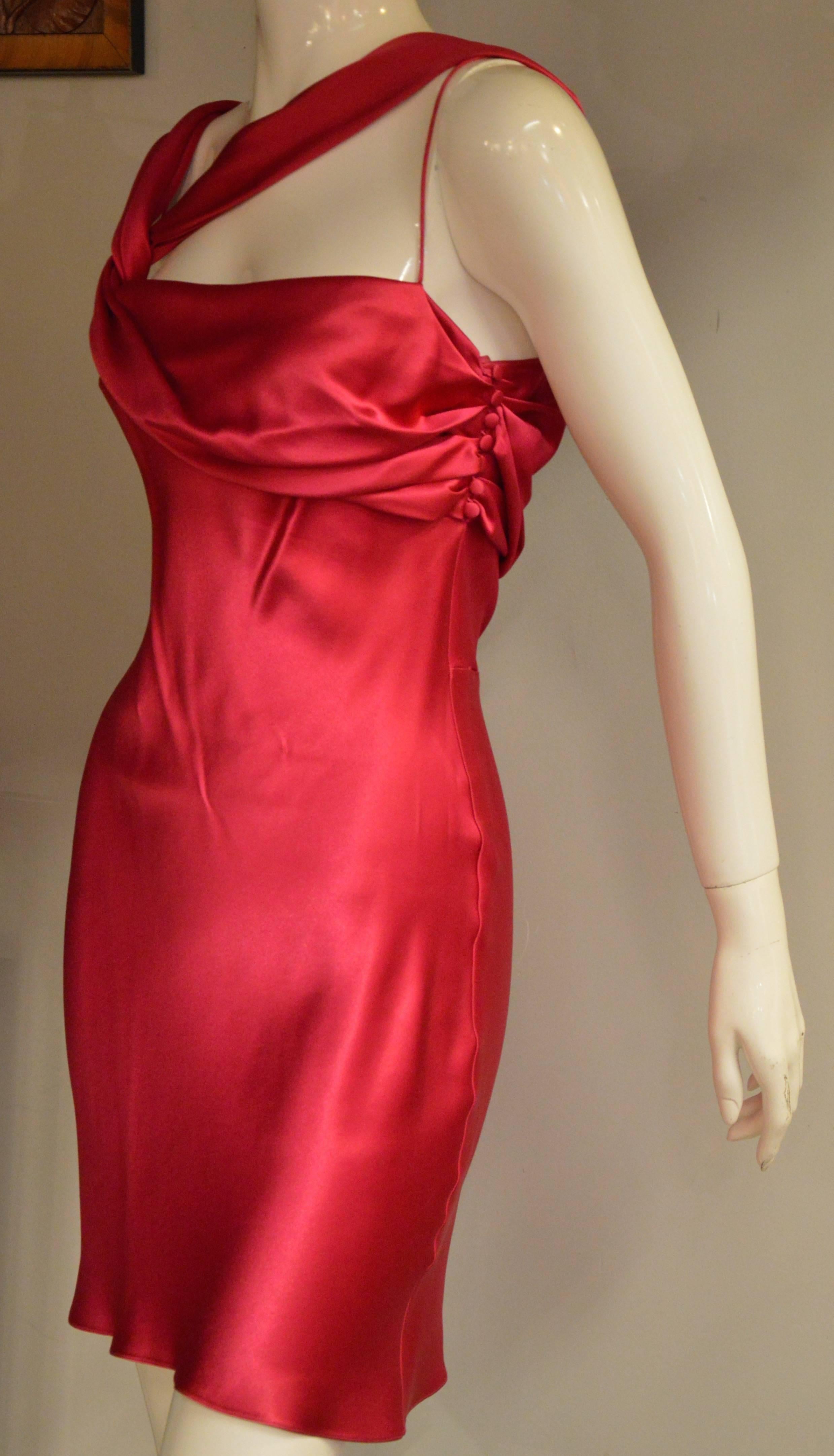 Women's Exquisite John Galliano Mini Cocktail Dress For Sale