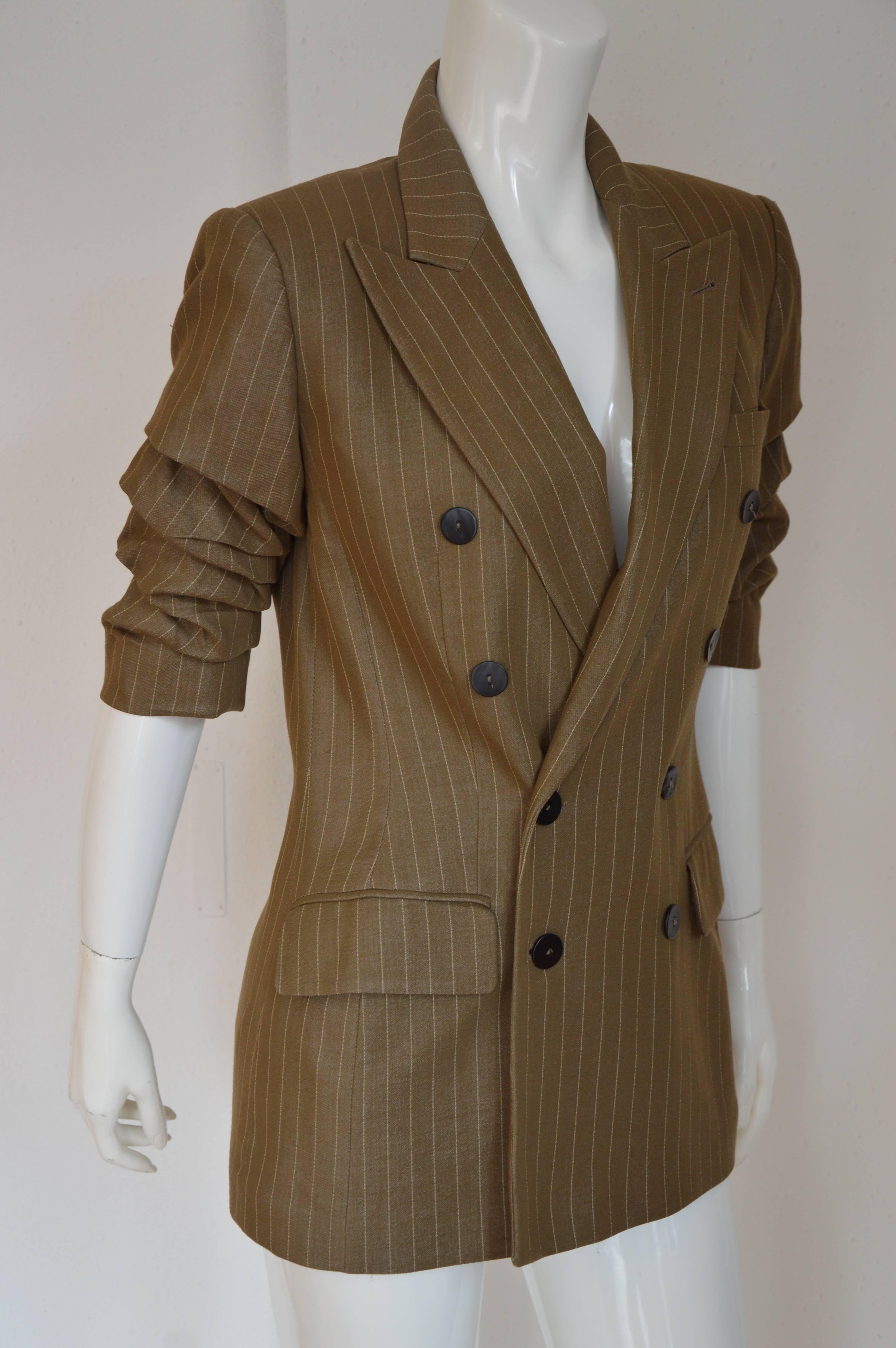 suit with rolled up sleeves