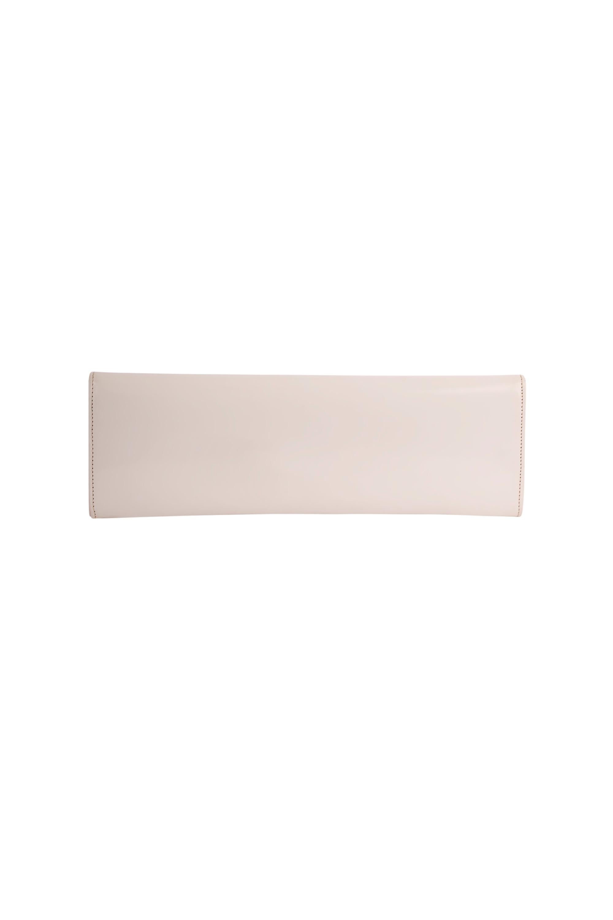 Vintage Gucci 1980's White Patent Rectangular Clutch Unisexe en vente